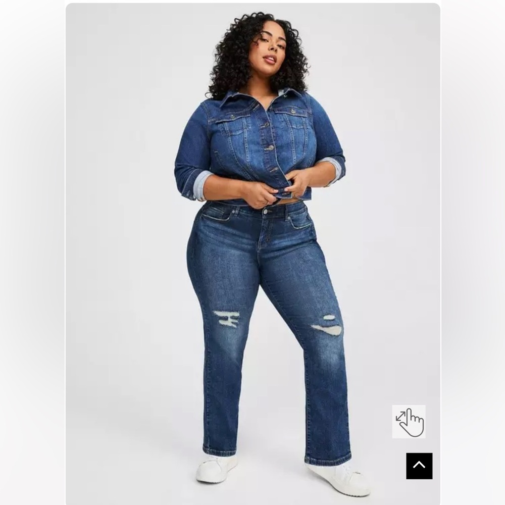 Torrid Indigo Bombshell Straight Premium Stretch High-Rise Jean